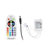 Controller LED RGB 24 butoane 12V/6A 24V/72W V-TAC