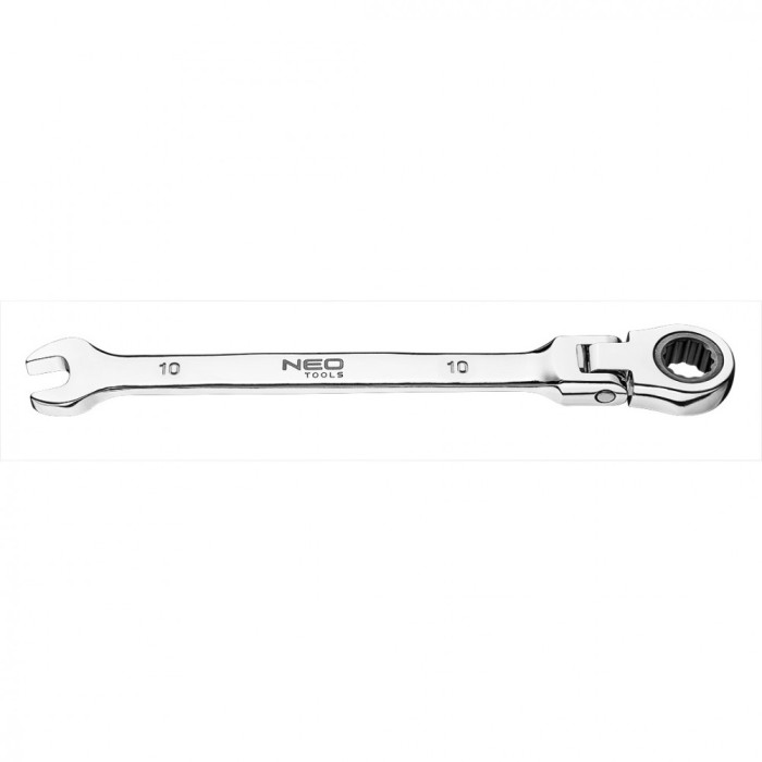 Cheie combinata fixa-inelara cu articulatie si clichet 10 mm Neo Tools 09-052 HardWork ToolsRange