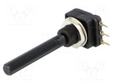 Potențiometru axial 100&Omega; 200mW THT 6mm PIHER