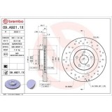 Set disc frana Subaru Brz 06.12-, Forester (Sg) 02.02-12.12, Forester (Sh) 12.07-, Forester (Sj) 11.12-, Impreza Estate (Gg) 10.00-12.08, Impreza Lif, BREMBO