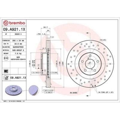 Set disc frana Subaru Brz 06.12-, Forester (Sg) 02.02-12.12, Forester (Sh) 12.07-, Forester (Sj) 11.12-, Impreza Estate (Gg) 10.00-12.08, Impreza Lif foto