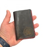 Cumpara ieftin Portofel, personalizabil, din piele naturala, Jack M, Negru antichizat