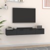 VidaXL Dulapuri de perete, 2 buc., Negru, 68x30x20 cm, lemn compozit 3115893