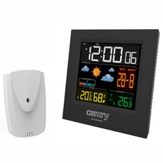 Statie meteo Camry, ceas, sonda externa, afisaj temperatura interior si exterior foto