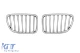 Grile rinichi cromate/gri potrivite pentru BMW X1 E84 2009-2015 Performance AutoTuning