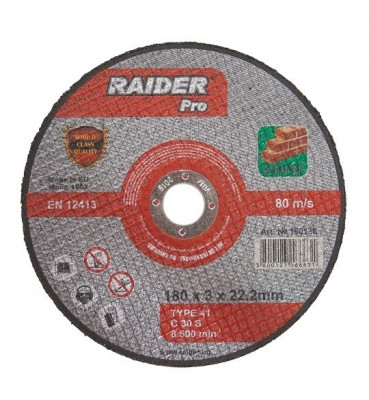 Disc pentru taiere piatra 230 x 3.0 mm Raider PRO foto