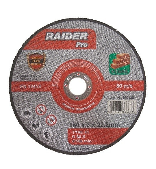 Disc pentru taiere piatra 115 x 3.0 mm Raider PRO