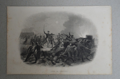Harden Sidney Melville &amp;quot;Siege of Silistra&amp;quot; gravura 1854 foto