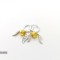 Cercei de argint Golden Snitch - Harry Potter