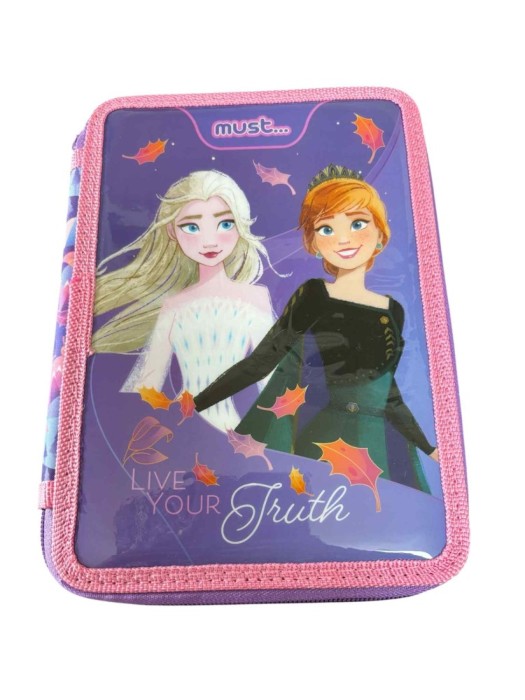 Penar Echipat Dublu Roz/Mov Frozen Elsa si Anna Live your fruth 15x21x4 cm
