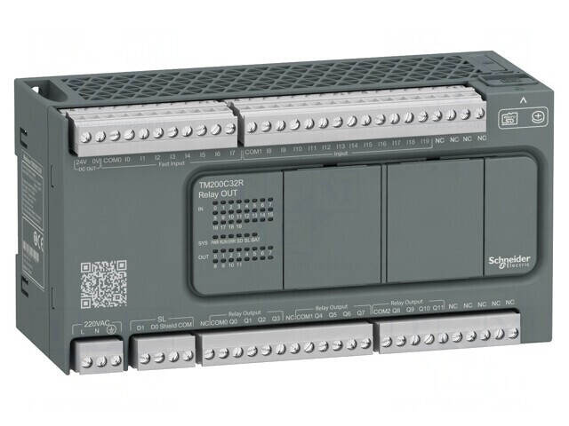 Controler Programabil PLC cu 12 Ieșiri și 20 Intrări, TM200C32R