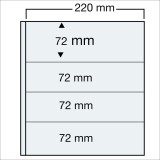 Cumpara ieftin Set 15 folii pentru bancnote 4 buzunare de 220 x 72 mm