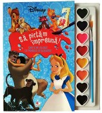 Cumpara ieftin Disney. Sa pictam impreuna! Carte de colorat cu pensula si acuarele |