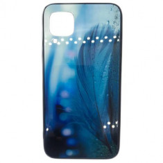 Husa telefon Plastic Huawei P40 Lite Aurora Feather Blue foto