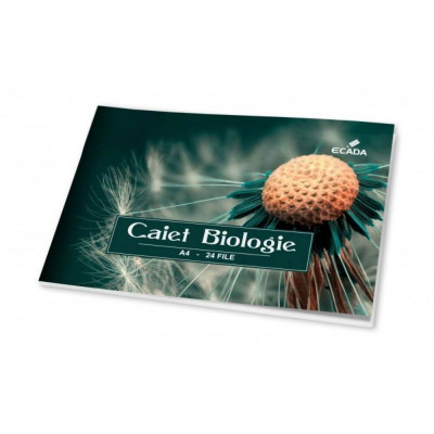 Caiet Biologie A4 ECADA, 24 File, Coperta Policromie, Caiet Biologie A4, Caiete Biologie A4, Caiet Biologie, Caiete Scolare Biologie, Caiete de Biolog foto