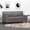 vidaXL Canapea cu 2 locuri, gri, 120 cm, piele ecologică 359414