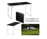 Masa de camping pliabila cu cadru din aluminiu, 120 x 60 cm, Lean 26602