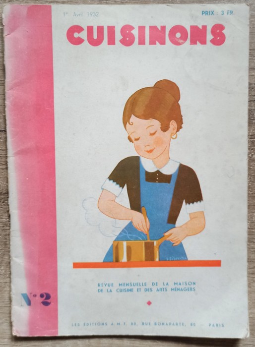 Cuisinons// revista frantuzeasca pentru gospodine, no. 2 din 1932
