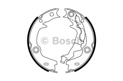 Set saboti frana, frana de mana HYUNDAI ACCENT III (MC) (2005 - 2010) BOSCH 0 986 487 761 foto