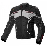 Geaca moto textil Adrenaline Scorpio, negru/gri, marime 4XL