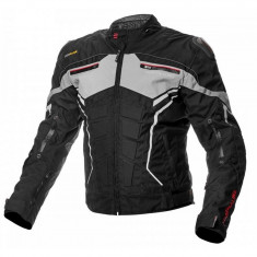 Geaca moto textil Adrenaline Scorpio, negru/gri, marime 2XL