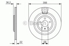 Disc frana AUDI A6 (4G2, C7, 4GC) (2010 - 2016) BOSCH 0 986 479 749
