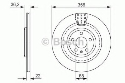 Disc frana AUDI A6 (4G2, C7, 4GC) (2010 - 2016) BOSCH 0 986 479 749 foto