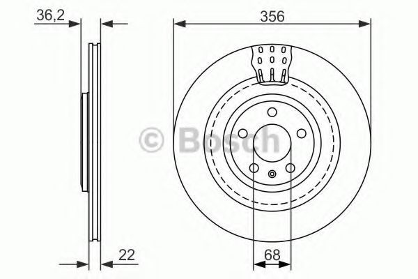 Disc frana AUDI A6 (4G2, C7, 4GC) (2010 - 2016) BOSCH 0 986 479 749