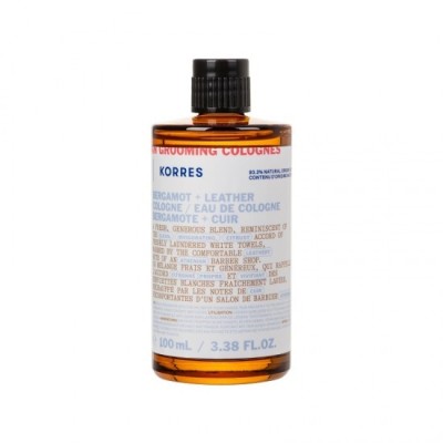 Loțiune după ras Korres, Athenian Grooming Bergamot &amp;amp; Leather Eau de Cologne, 100ml foto
