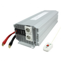 Invertor de tensiune, 12V - 220V AC, 4000W - 201056 foto