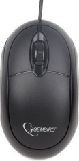 MOUSE GEMBIRD, PC sau NB, cu fir, USB, optic, 1000 dpi, butoane/scroll 3/1, , negru, &amp;quot;MUS-U-01&amp;quot; (timbru verde 0.18 lei) foto