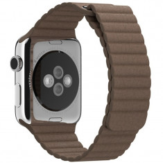 Curea piele pentru Apple Watch 44mm iUni Brown Leather Loop foto