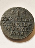 1 Pfennig 1805 MC Braunschweig Wolfenb&uuml;ttel