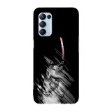 Husa compatibila cu Oppo A54 5G, Viceversa, model Samurai Jack dashed art, Silicon, TPU, Transparent, Carcasa