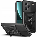 Husa Tech-Protect Camshield Pro pentru Xiaomi Redmi Note 13 Pro+ Plus 5G Negru, Carcasa