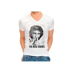 Tricou Barbati The Nose Knows Alb/Negru M