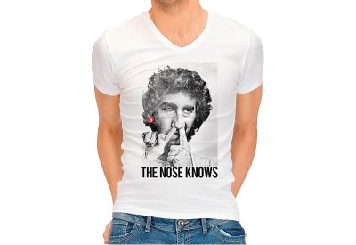 Tricou Barbati The Nose Knows Alb/Negru L foto