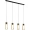 Pendul Eglo Littleton, 4xE27, lemn natur, cablu ajustabil, 60W