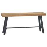 Cumpara ieftin Bancă, 110 cm, lemn masiv de tec