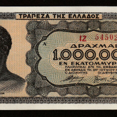 Grecia, 1.000.000 drahme 1944_aUNC_Ephebos_Templul lui Poseidon_IZ 545025