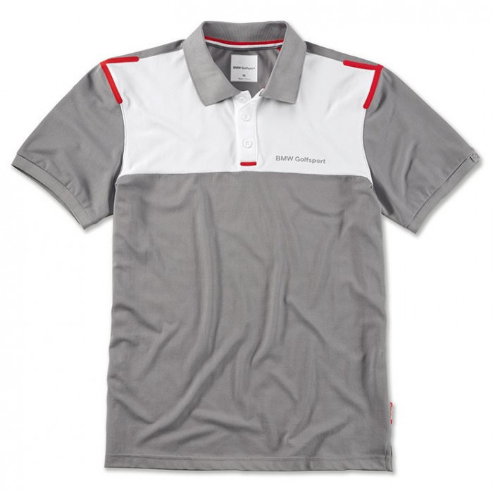 Tricou Polo Barbati Oe Bmw Golfsport Gri / Rosu / Alb Marime XXL 80142460942