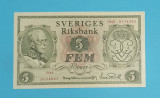Suedia 5 Kronor 1948 &#039;90 Ani&#039; aUNC serie: 1948 0154293, Comemorativa