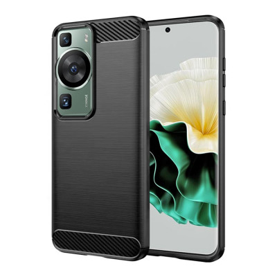 Husa Techsuit Carbon Silicone Huawei P60 P60 Pro foto