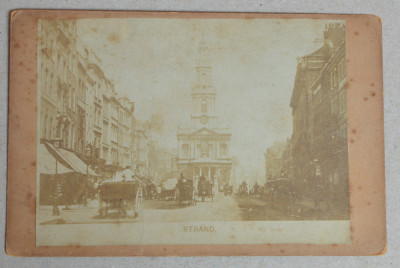 Fotografie veche Strand Londra cca 1890-1900 foto