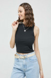 Hollister Co. top femei, culoarea negru