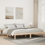 vidaXL Cadru pat foarte lung fără saltea, 180x220 cm, lemn masiv pin