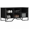 VidaXL Pantofar, negru, 90x38x45,5 cm, lemn prelucrat