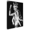 Tablou canvas portret Freddie Mercury Queen in alb negru 1022 Tablou canvas pe panza CU RAMA 50x70 cm