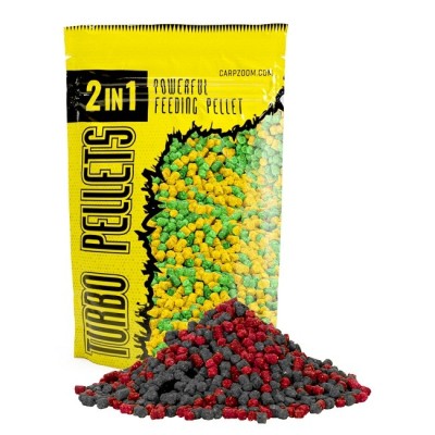 Carp Zoom PELETE TURBO 2 IN 1 3mm 500gr Strawberry-Fish foto