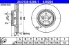Disc Frana ATE 24.0130-0204.1 Subaru Forester Legacy IV V Outback